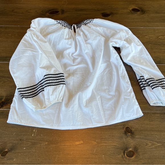 Joie Embroidered Peasant Blouse - Picture 6 of 8